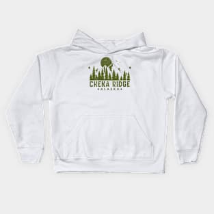 Chena Ridge Alaska Mountain Souvenir Kids Hoodie